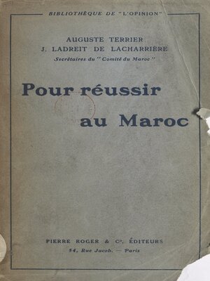 cover image of Pour réussir au Maroc
